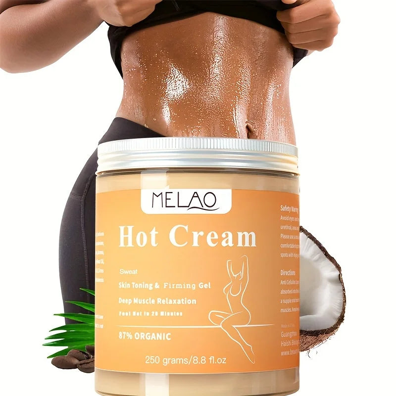 MELAO Hot Cream Massage Gel Natural Cellulite Lotion Multi Use Skin Toning Cream Soothes Aches for Sore Joints and Muscle