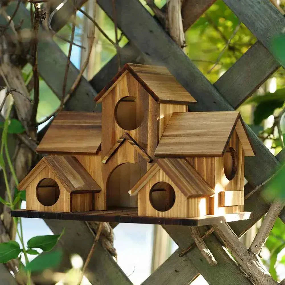 Bird Houses Bird Room Large Bird House for Garden Courtyard Backyard Decor Finch Bluebird Cardinals Handmade Humming 2026 1pcs