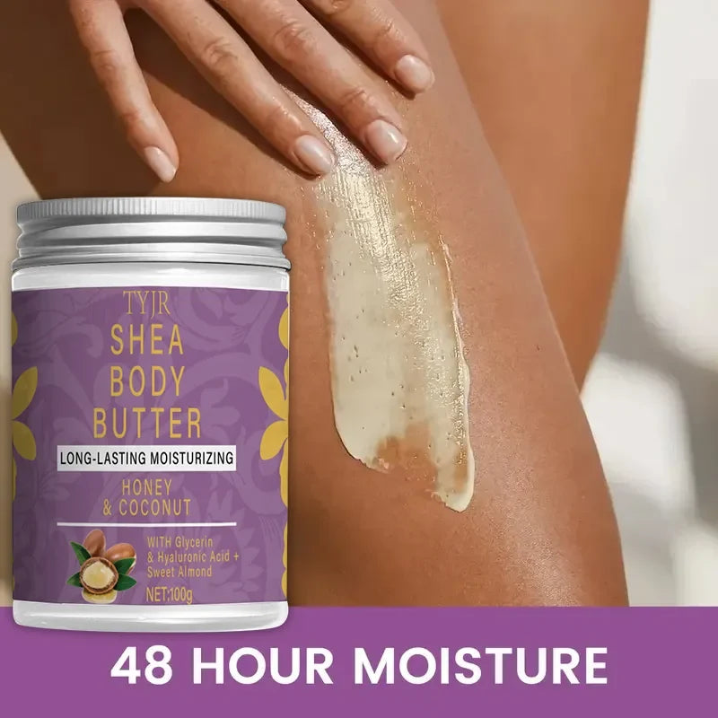 Shea Body Butter Oil 100g Organic Unrefined, Moisturizing Nourishing Softening Body Oil Skin Streaming Products