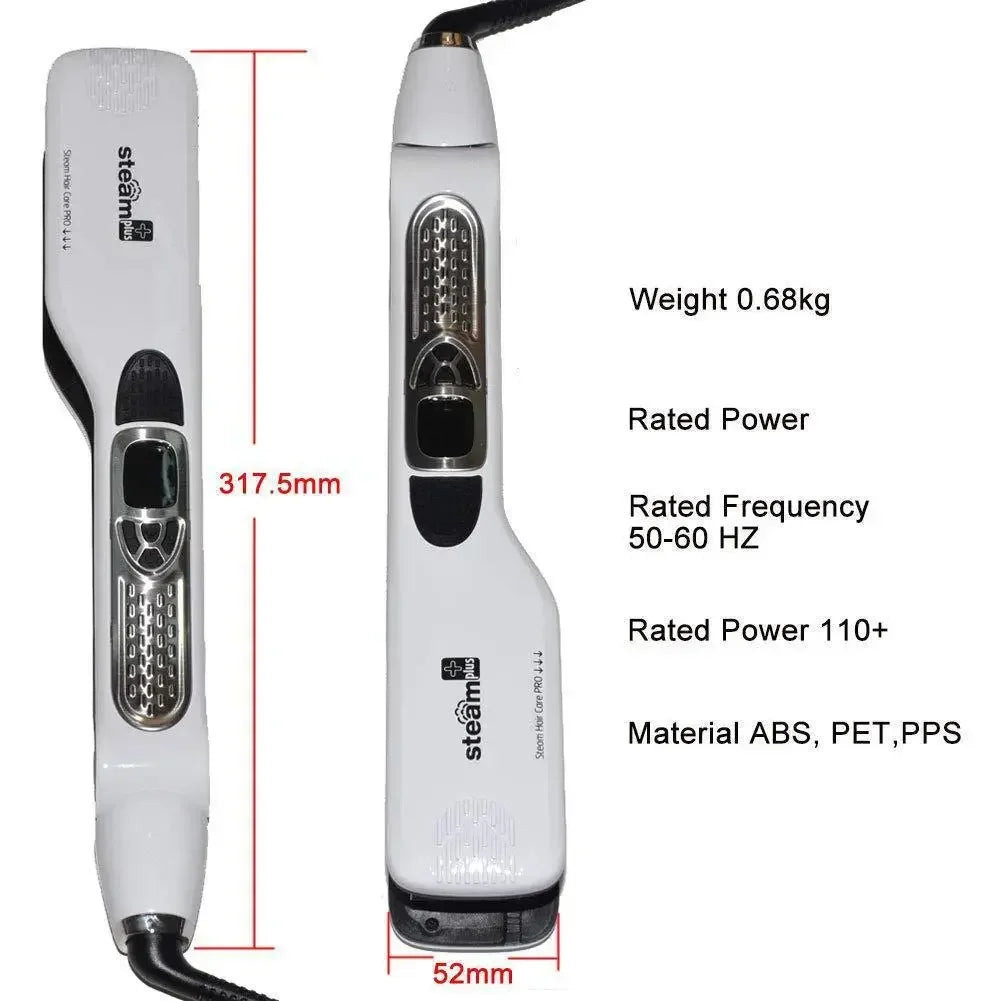 High quality   Wide Plate Steam Hair Straightener Temperature Controlled Perm Negative Ions Do Not Hurt Hair Ceramic Plate Strai