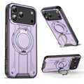 360° Rotate Stand Magnetic Phone Case for IPhone 17 Air 16e 16 15 14 13 12 11 Pro Max Plus Magsafe Wireless Charge Armor Cover