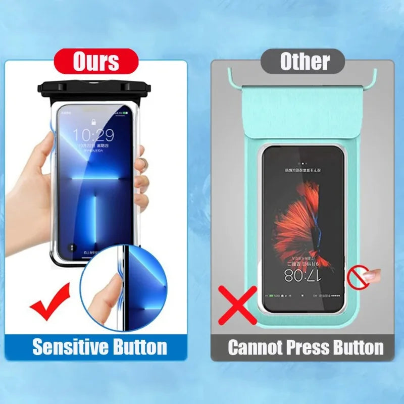 Universal Waterproof Phone Case Pouch With Lanyard For iPhone 11-16 Pro