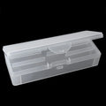 1Pc Rectangle Double-layer Nail Art Tool Empty Storage Box Tweezers Clippers Pens Polishing Nail Buffer Files Plastic Container