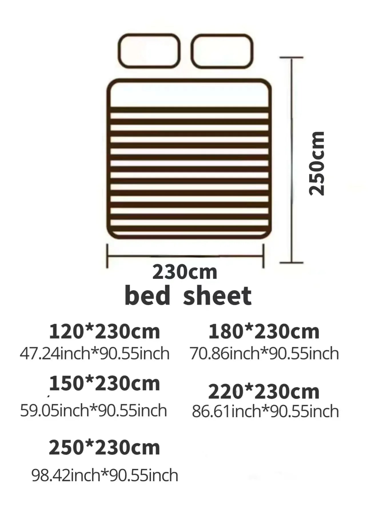 1 Piece of Printed Bed Sheet. Single Bed. Double Bed. Comfortable