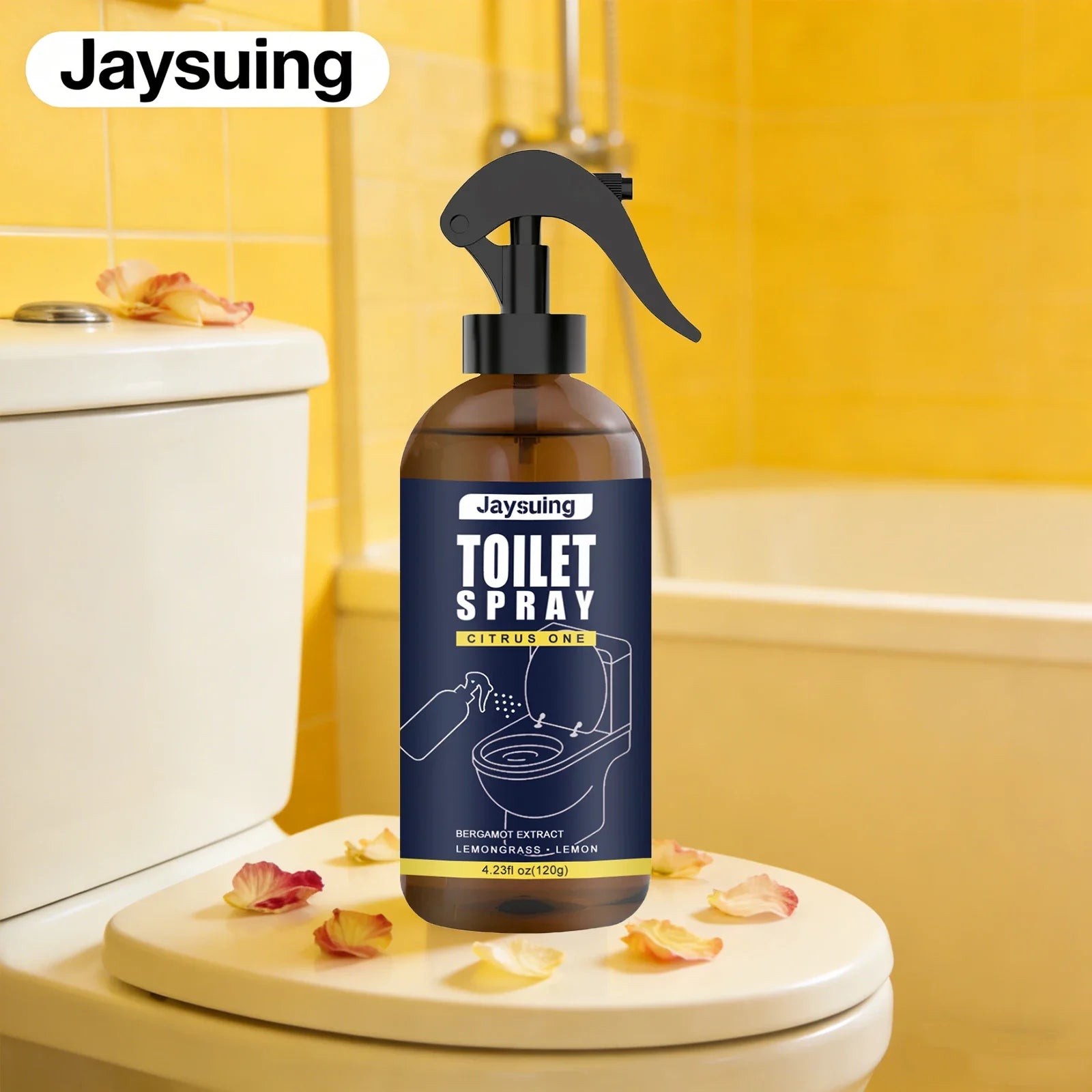 Bergamot Bathroom Deodorizer Spray Multi-functional Air Freshener for Kitchen Bedroom Interior Household Air Purification Spray