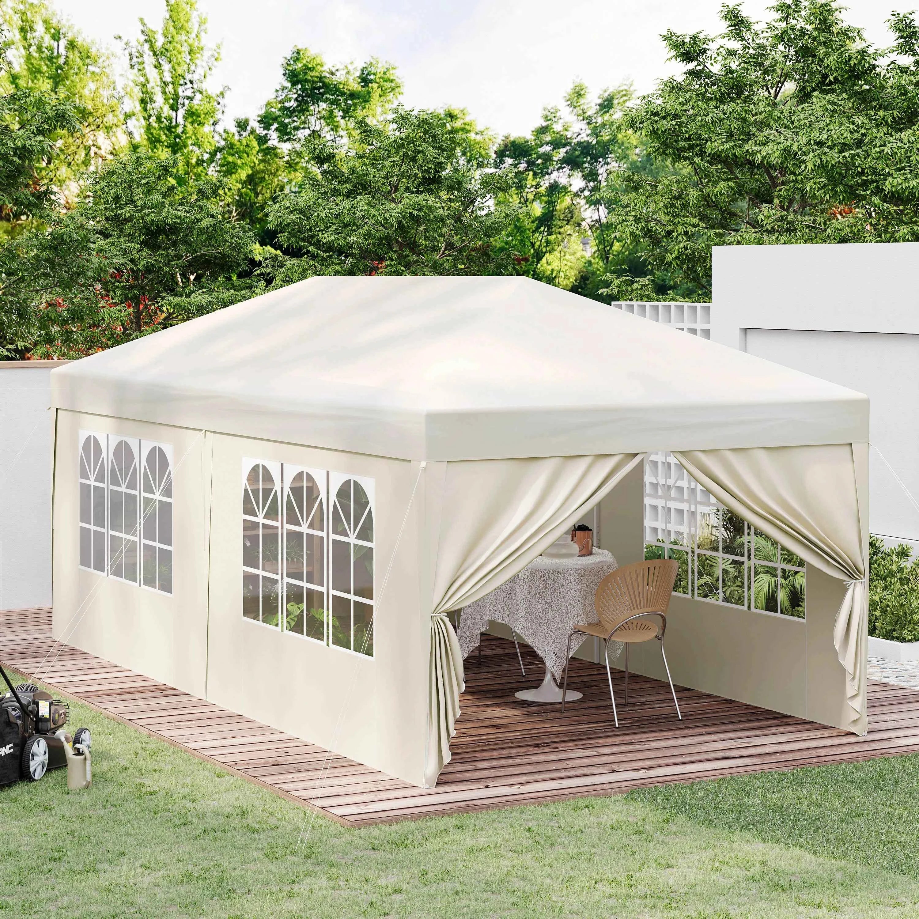 Pop Up Folding Gazebo Garden Gazebo Marquee Pergola Waterproof Windproof UV Protection party tent for Garden Camping Beach BBQ