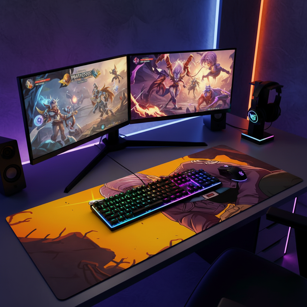 Dragon Ball Z Gaming Mouse Pad - Perfect for PC Gamers and DBZ Fans