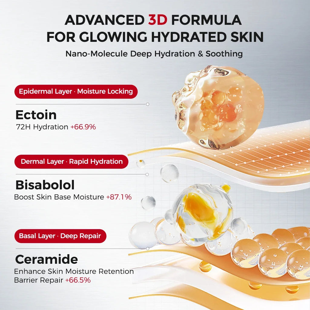 After-Sun Cooling Gel Cream – Soothing Hydration Moisturizer with Probiotics + Ceramide, Oil-Balancing Care