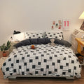 Checkerboard Bedding Comforter Set with Pillowcase bed sheet Single Full Size Bed Linen Duvet Cover Set Queen/King Double Single