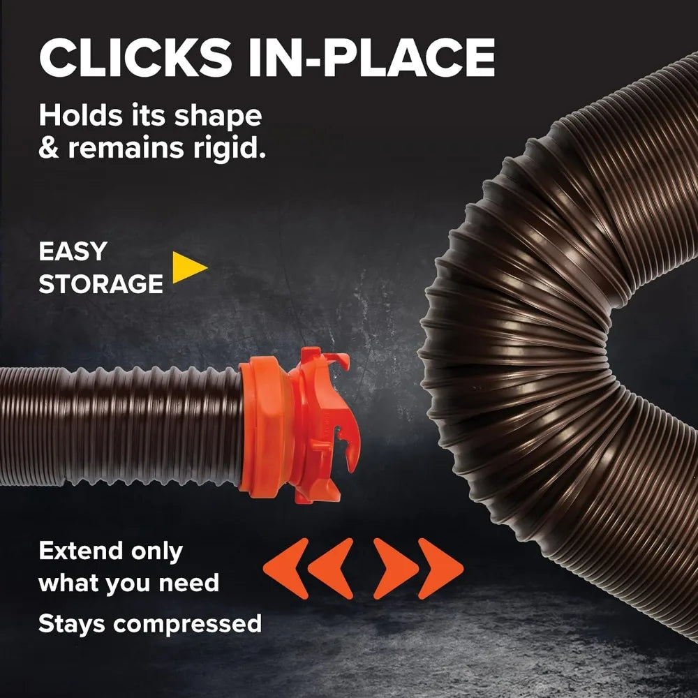 Camco RhinoFLEX RV Sewer Hose Kit With Clear Elbow