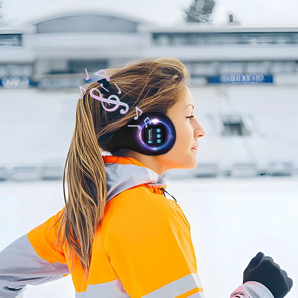 Wireless Ear muffs Bluetooth Headphones Earmuffs Winter Earplug Casual Cap Sports riding warmer Earmuff men women music Earphone