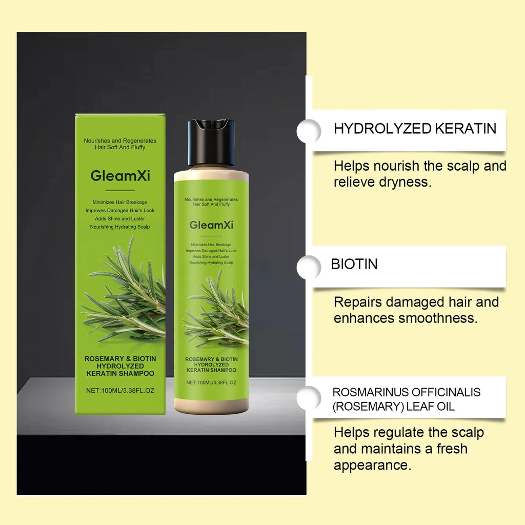 Rosemary Hair Care Shampoo with Biotin Moisturizing Scalp Treatment Volumizing Oil Control Daily Use Natural Hair Care