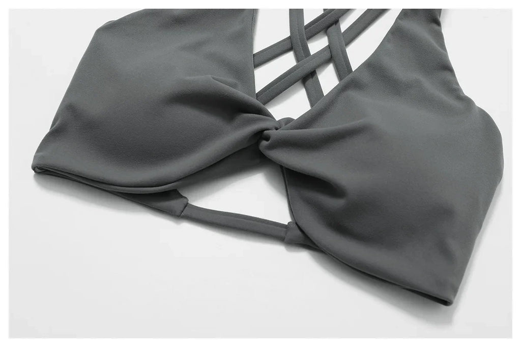 Push Up Gym Top Women Pleated Design Sports Bra Women Sexy Yoga Bra Running Yoga Clothes Women Fitness Workout Brassiere Women