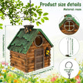 Outdoor Hanging Bird House Resin Waterproof Parrot Bird Nest Breeding Sleeping Box Garden Decoration Tree Hanging Birdhouse