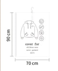 Hanging Vacuum Space Saver Bags Closet Organizer Storage Bags, Vacuum Seal Clear Bags for Clothes, Suits, Dress Or Jacke