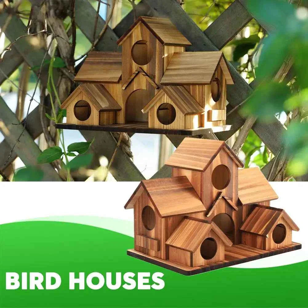 Bird Houses Bird Room Large Bird House for Garden Courtyard Backyard Decor Finch Bluebird Cardinals Handmade Humming 2026 1pcs