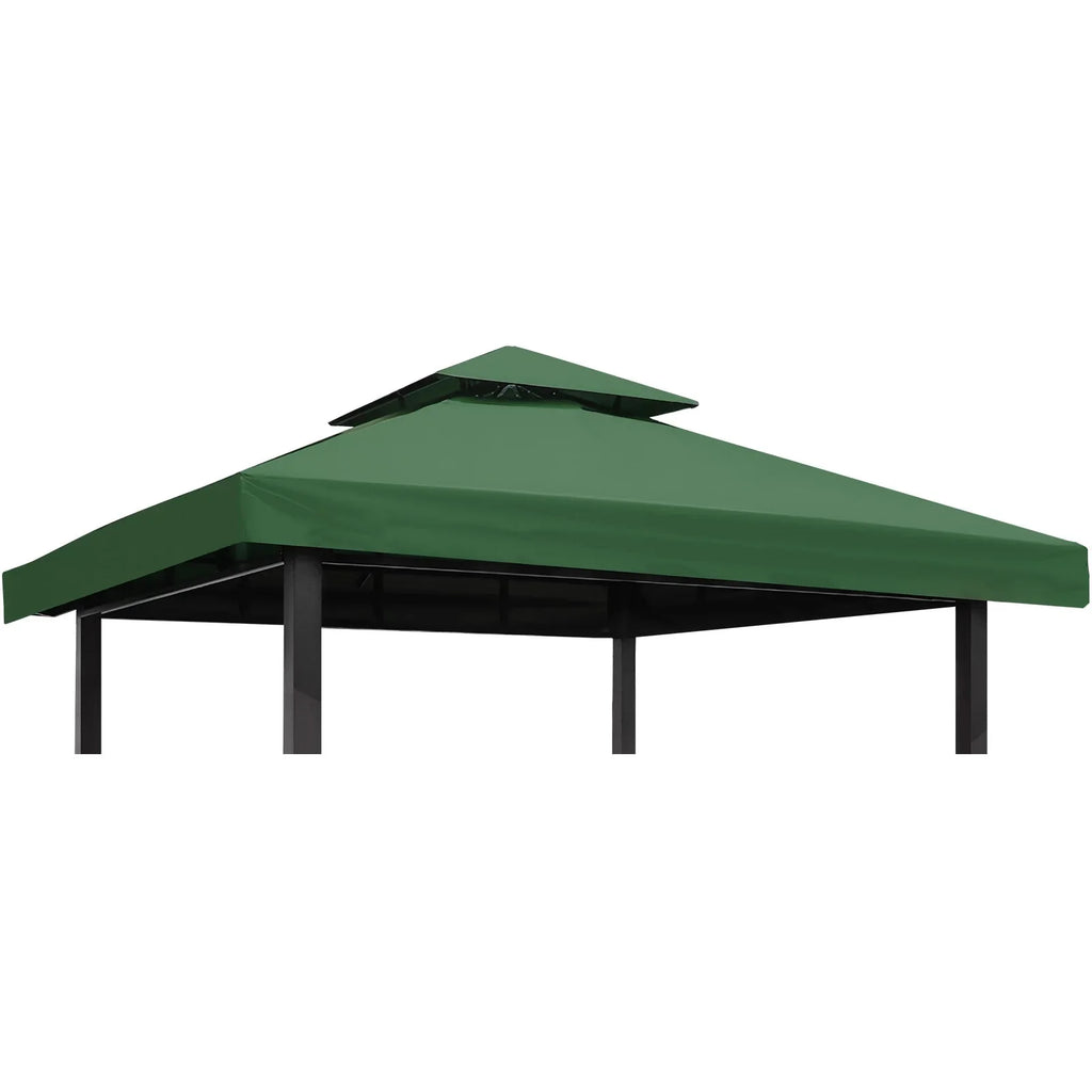 Grill Gazebo Replacement Canopy Roof, Outdoor BBQ Gazebo Top, Double Tiered Shelter Cover Roof ,for Yard Patio Garden Sunshade