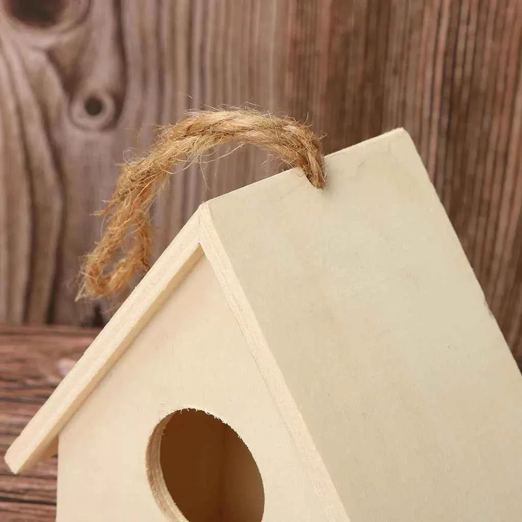 Cage Garden Wooden Bird Outdoor Hanging Bird Nest Birdhouse Accessories Box Garden Pet Yard Cages Bird Decoration Creativity