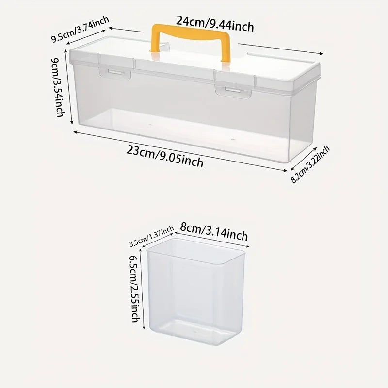 1/7pcs Tool Parts Storage Box Set Multi-Compartment Tool Organizer,Sorting Box for Screws,Wrenches,Hardware Accessories,and Toys