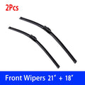 For SUZUKI Swift Hatchback MK2 2005 - 2017 Car Wiper U-type Soft Rubber Boneless Wiper HD Quiet Durable Automotive Wiper 21"+18"