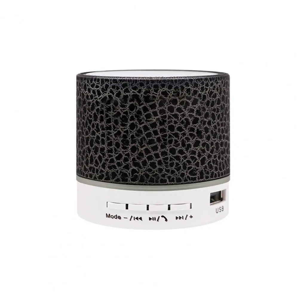 Bluetooth Bass Speaker LED Light Bluetooth Speaker Plastic Long Standby Time  Colorful Bass Bluetooth Speaker