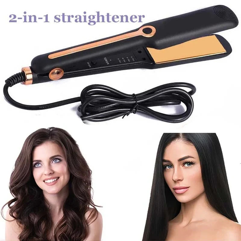 Hair Straightener Professional Ceramic Flat Iron Negative Ion Wide Plate Temperature Adjustable Straightening Iron Splint