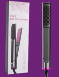 2 in 1 Hair Straightener Multifunctional Curling & Straightening Brush