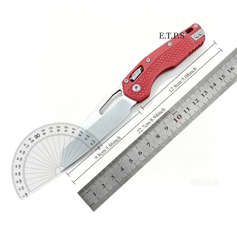 MSI RAM-LOK 210T-10PMBK Folding Pocket Knife Lightweight for Outdoor EDC Camping Fishing Hunting Multifunctional Tools
