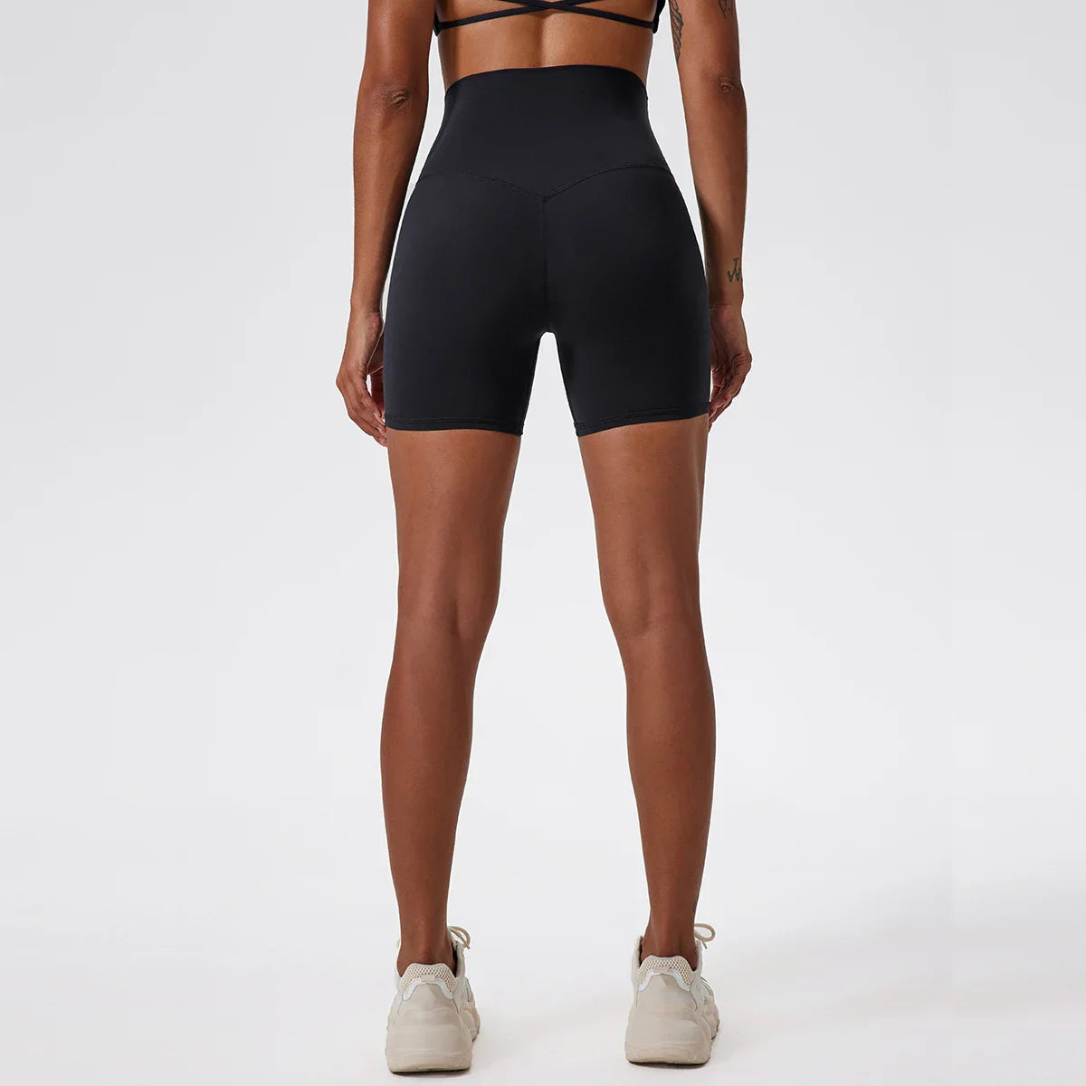 Hearuisavy Summer Soft Yoga Shorts Buttock Lift Gym Leggings Women High Waist Sports Shorts Women Running Workout Shorts Female