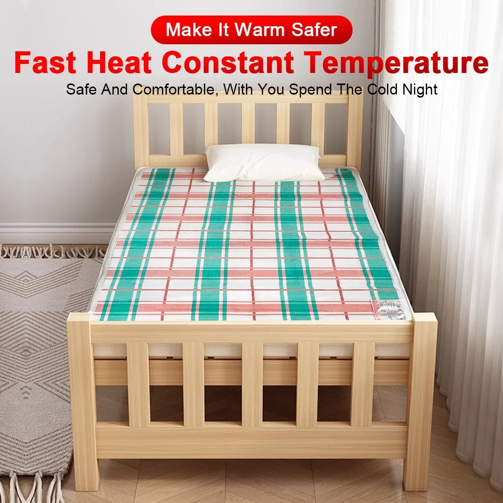110V 220V Electric Blanket Thicker Heaters Home Bed Sheet Thermal Mat Heating Mattress Winter Thermostat Double Body Warmer Pads