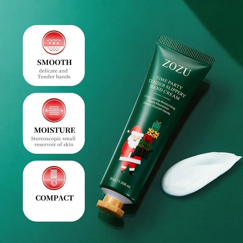 Christmas Gift Box 5-Piece Hand Cream Set, Creamy Texture, Moisturizing Travel-Sized Pack, Durable and Nourishing, Whitening and Smoothing, Women's Hand Care Gift