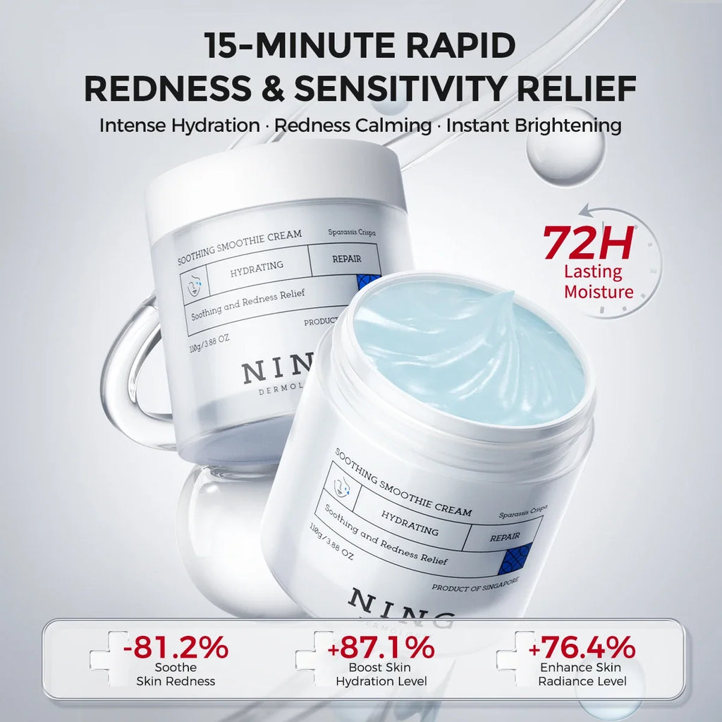 After-Sun Cooling Gel Cream – Soothing Hydration Moisturizer with Probiotics + Ceramide, Oil-Balancing Care