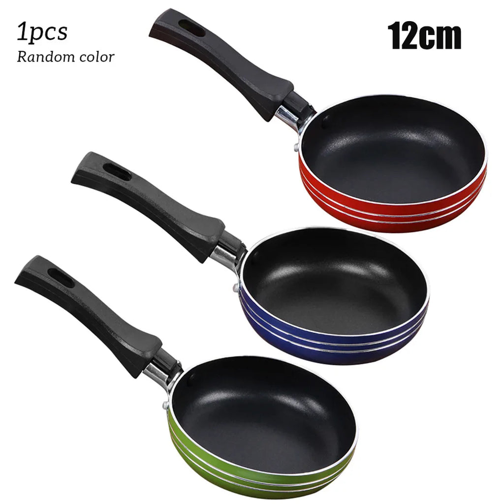 12cm/14cm/16cm Mini Frying Pan Non-Stick Steel Frypan Pot Saucepan for