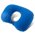 Flocking Inflatable Portable Neck Pillow That Can Be Stored And Self Filled Suitable For Outdoor Travel Business Trips camping