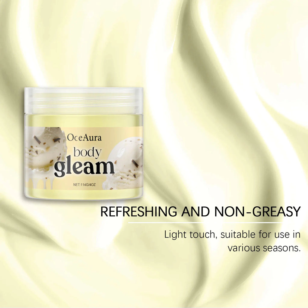 Vanilla Body Butter Moisturizer Smooth Skin Elasticity Increased Improve Dryness Non-Greasy Vanilla Body Cream Nourish Skin Care