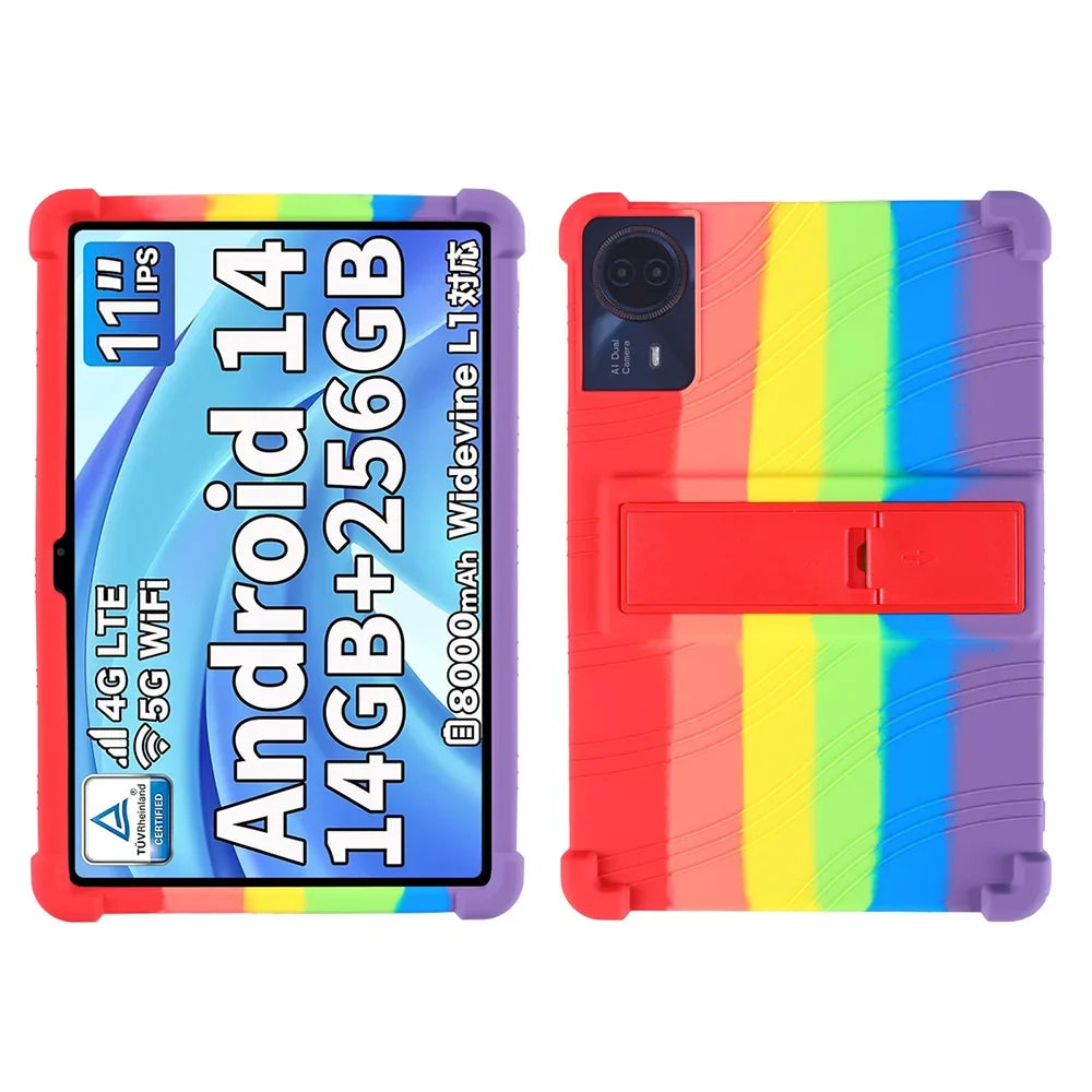 For ODEA S11 10.95inch Tablet Case Tablet Shockproof Cover Android14 Tablet Kids Soft Silicon Stand Protective Shell