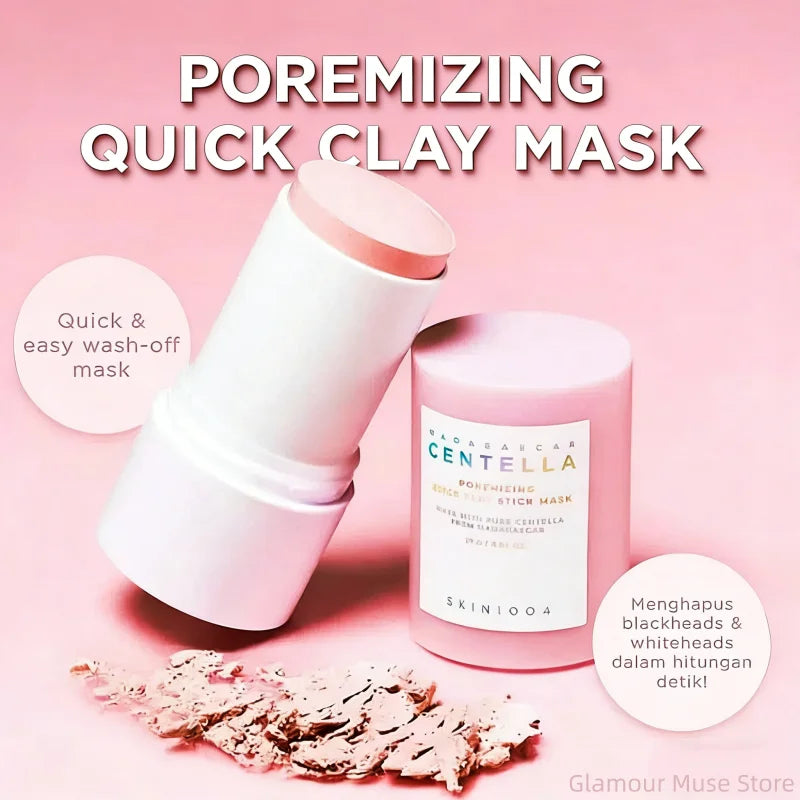 Korean Skin Care Centella Poremizing Quick Clay Stick Mask Moisturizing Soothing Facial Shrink Pores Care Mask 27g