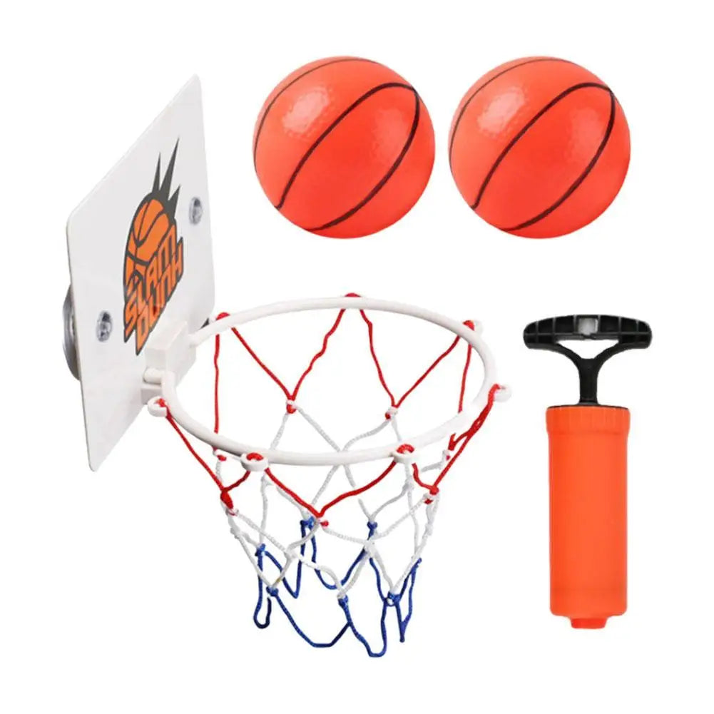 Indoor Basketball Hoop Sports Toy Fan Backboards For Kids Boys Girls Door Room Suction Cup Basketball Hoop Mini Hoop With 2 Ball