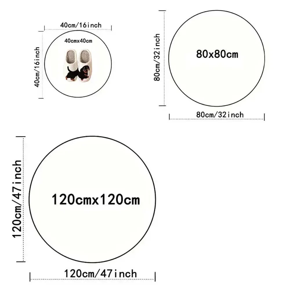 Round Persian Round Mat Round Carpet Bathroom Mat Home Decor Living Room Kitchen Rug Rugs for Bedroom Gift