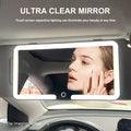 Car Interior Mirrors Sun Visor Plate LED HD Makeup Mirror for Girls Women Rechargeable Fill Light Universal Thin Vanity Mirror