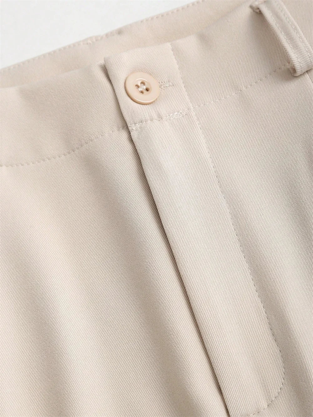 Women's Elegant Jacquard Pleating Wide-Leg Pants Office/Commuting Solid Color Loose Casual Suit Pants, Autumn/Winter