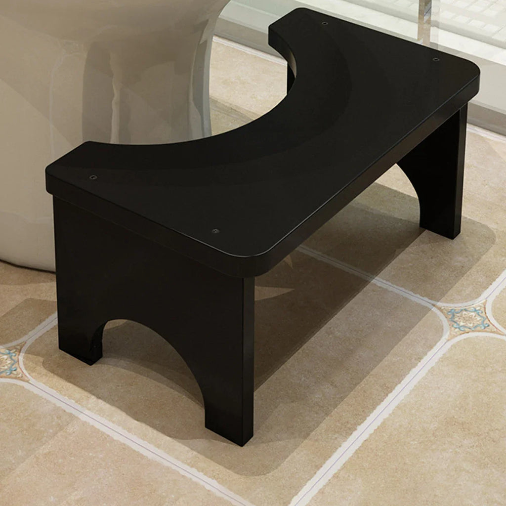 Sturdy Portable Bamboo Toilet Squat Stool for Adults,Wide and Stable,Bathroom Potty Stool,Easy to Use and Clean, Portable Design