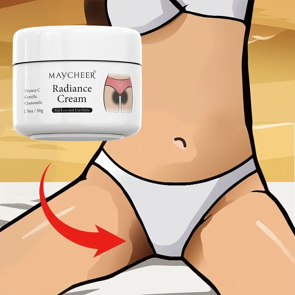 50g Whitening Cream Private Parts Underarm Bleaching Whiten Butt Knee Brighten Inner Thigh Intimate Parts Dark Remove Melanin