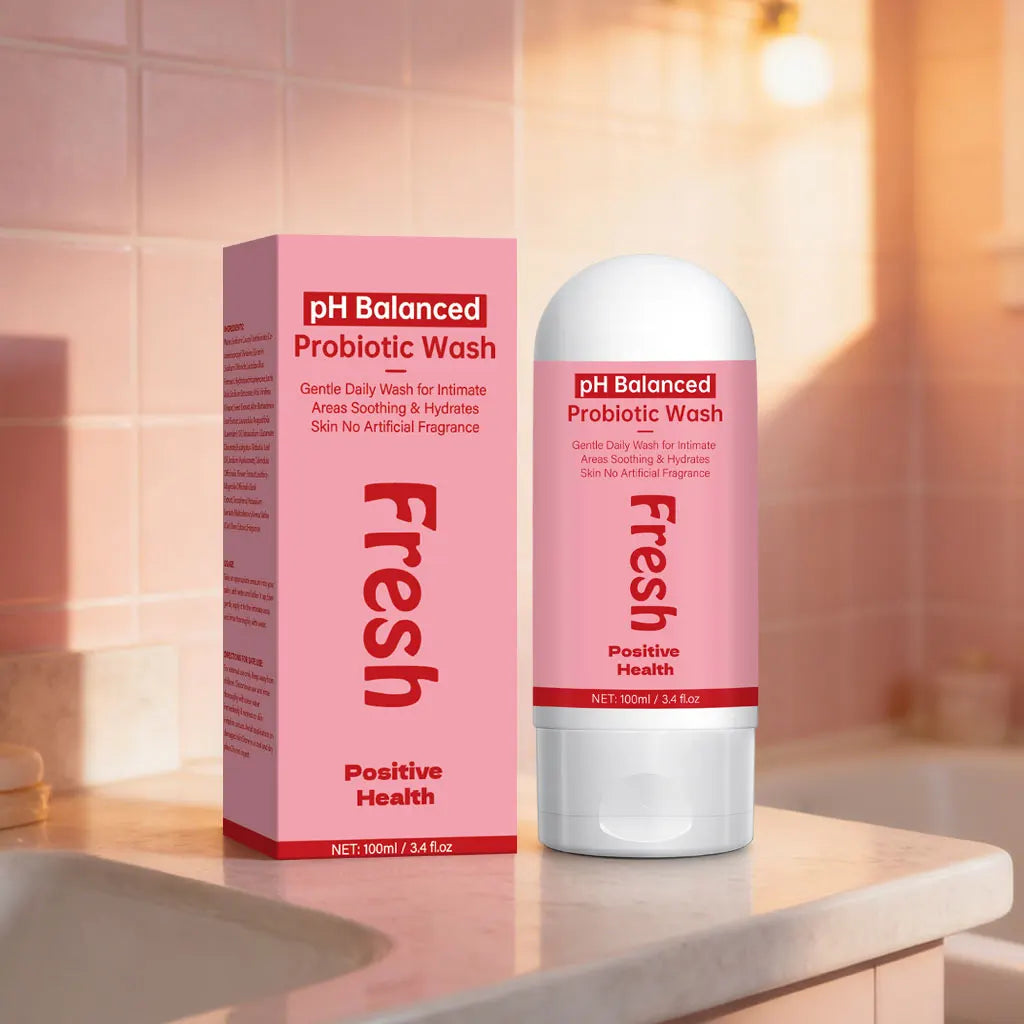 pH Balanced Probiotic Wash Odor Control, pH Balance, Dryness & Support for Intimate Areas Probiotics & Lactic Acid ,100ml