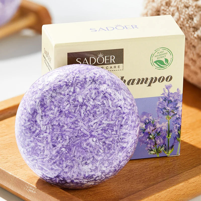 Lavender Shampoo Soap, Plant Essential Oil Soap Deeply Nourishes And Cleanses Hair, Giving Gifts To Family During Holidays
