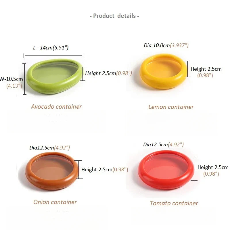 Reusable Food Saver Box Half Cut Fruit Freshing Retractable Film Storage Container Fruit Preservation Seal Cover Kitchen Tools