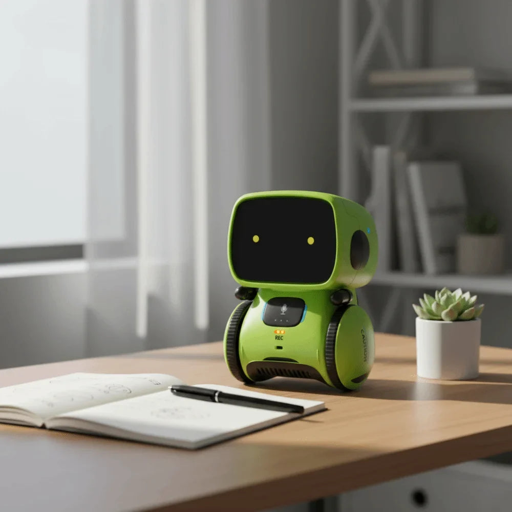 Voice Command Emo Robot Dance Function Touch Control Interactive Robot Sensor Technology Repeating Function Talkking Robot