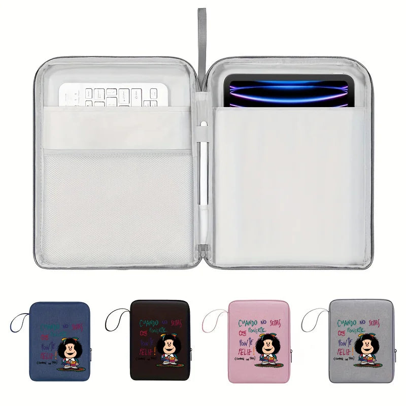 Shockproof Tablet Sleeve for iPad 10.9/12.9inch Tablet Bag Portable Large Capacity Storage Tablet Carrying Case Tech Accessory
