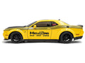 2023 Dodge Challenger SRT Hellcat Redeye Widebody Taxi "NYC Hellcab" Yellow with Black Hood and Graphics 1/18 Diecast Model Car by Solido