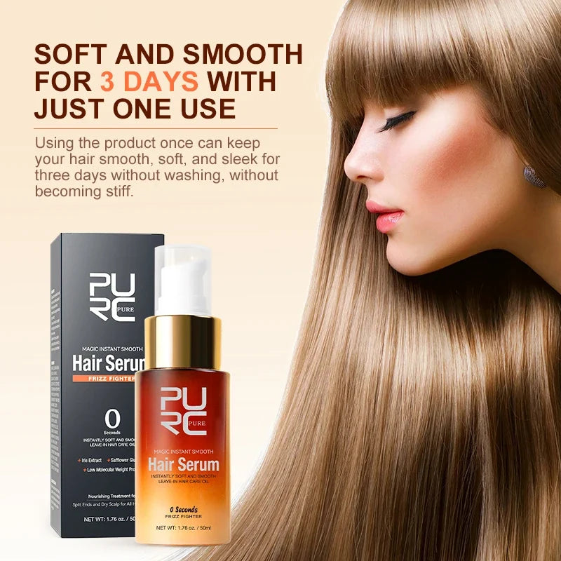 PURC Smoothing Hair Serum + Batana Oil Rosemary Hair Mask Nourishing Repair Damaged Frizz Hair Loss Treatment Hair Care Product